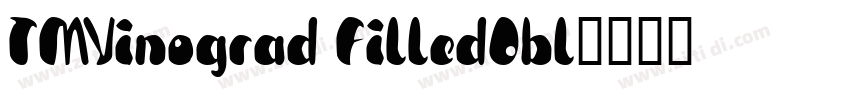 TMVinograd FilledObl字体转换
